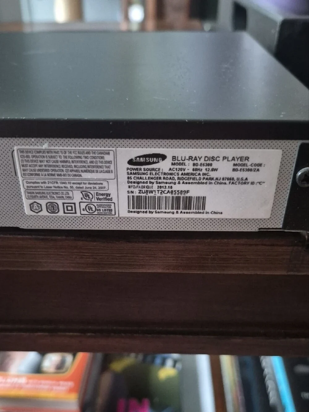 Samsung Black Blu‑ray Disc Player